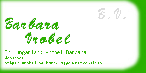 barbara vrobel business card